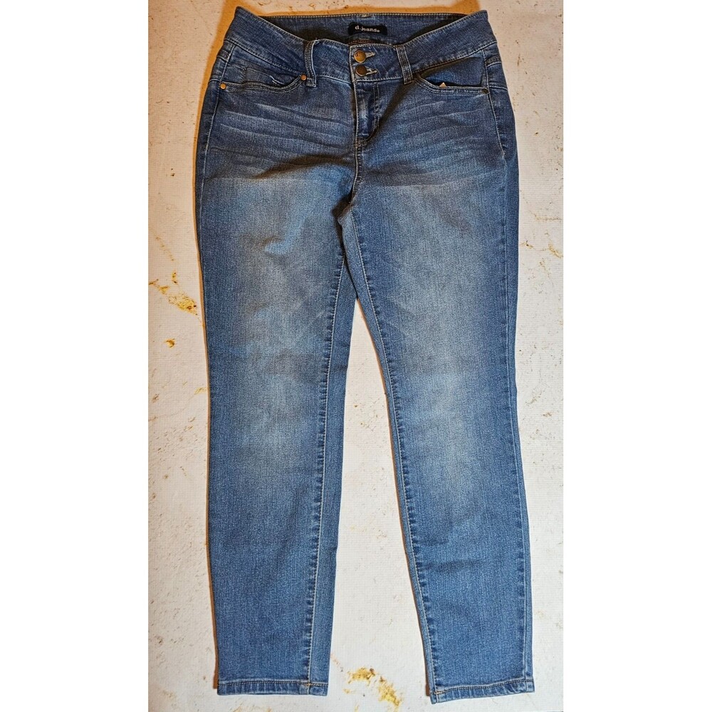 D.jeans Women’s Jeans Size 10P Blue Stretch Skinny Denim Mid Rise EUC